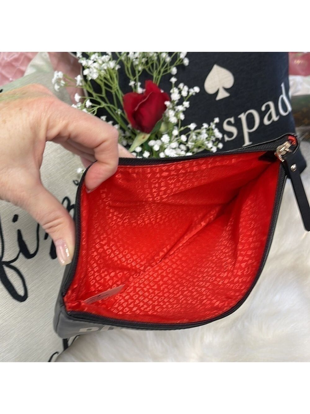 Kate Spade Pop Fizz Clink Clutch Bag Champagne Novelty Purse With Dust Bag - Picture 6 of 12